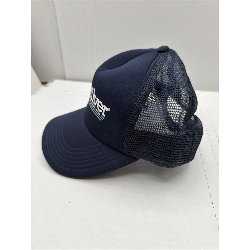 Quiksilver Trucker Cap Snapback Boys 50 cm Mesh Blue Hat Surfer Beach NWOT - Picture 7 of 12